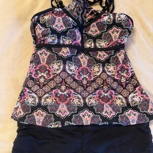 Arizona Jean Company Women’s Black and Pink Bikini